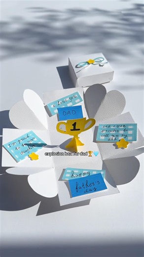 DIY explosion box for Dad🏆✨save this idea for Father’s Day 🩵
