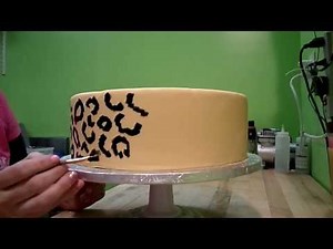 Cheetah/Leopard Cake Tutorial Part 1