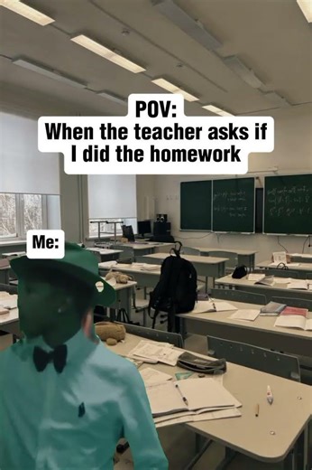 "My homework ate my dog" 😭✌️