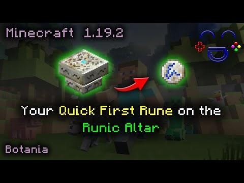 First Quick Use of Runic Altar Botania Tutorial MC 1.19+