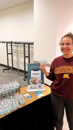 M Food Co. on Instagram: "Everyone deserves a good boost to their day🤗✨ This week, we’re highlighting three spots to help Boost your day! Whether you’re grabbing a quick bite, eating with friends, or both, the Boost mobile ordering app makes it easy. Just tap, order ahead, swing by, and enjoy stress-free 🙌 What’s your favorite spot to Boost your day? Be sure to download the Boost mobile ordering app and make your days shine brighter ✨ #UMN #Boost #CampusEats"