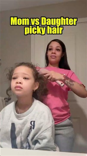 Mom Does Her Picky Daughter's Hair Before School 😂