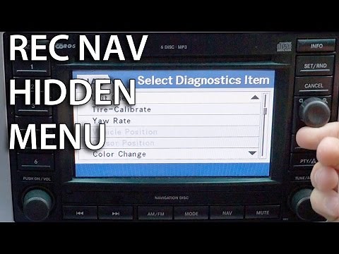 How to enter hidden diagnostics menu in REC Navi (MOPAR Dodge Chrysler Jeep GPS)