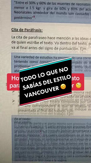 Todo lo que no sabías del estilo Vancouver ☺️ #tesis #tips #vancouver #vancouvertiktok #vancouvercita #estilovancouver #citacion #referencias