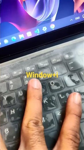 how to go to settings through short key #windows #windows #foreshadowing