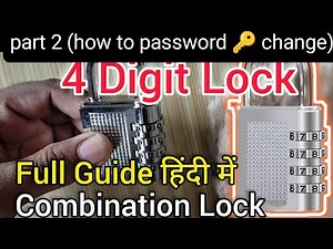 Resetable combination lock 🔒 part 2 ✅ how to change password/ 4 digit bag lock / digital lock ☝️2023