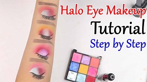 231K views · 3K reactions | Beautiful Halo Eye Makeup Tutorial Step by step. | SK Makeup | Facebook