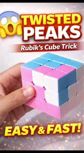 Twisted Peaks pattern#shortsviral#rubikscubetutorial#patterns