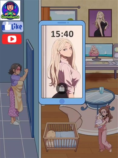 "When Mom Catches Dad Playing Instead of Babysitting 😂 | Funny Family Animation"#funnygame