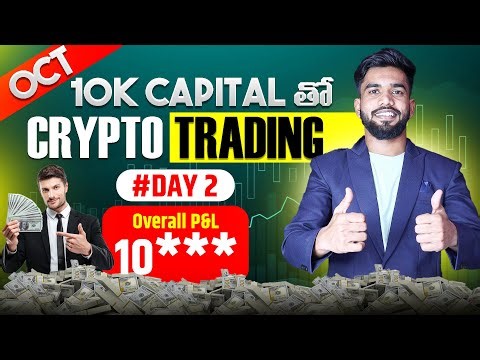 DAY -2 | 🔥Live Crypto Trading Challenge In Telugu | Crypto Trading In Telugu | Go Gyan Telugu