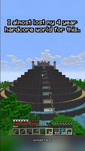 i almost lost my 4 year hardcore world for this..
