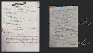 PRACTICE-TEST Real Number M.M. : 20 Time : 45 Minutes SECTION A... | Filo