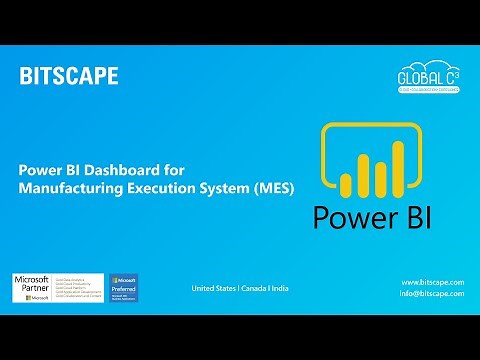 Power BI Manufacturing Execution System Dashboard (MES) | atQor