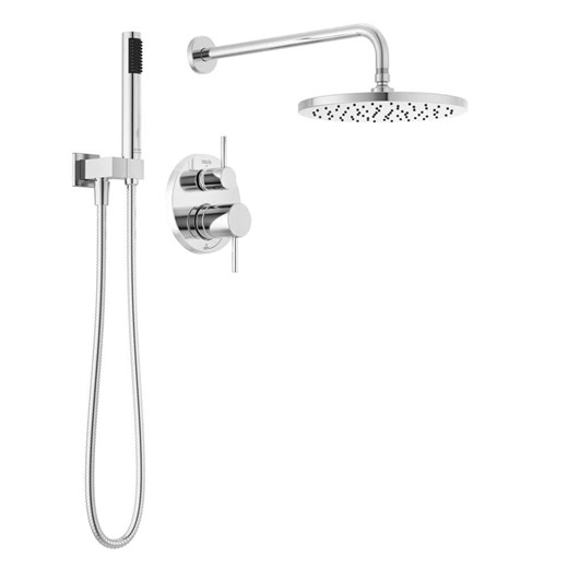 Reviews for Delta Modern 1-Spray Raincan Wall Mount Fixed and Handheld Shower Head 1.75 GPM in Chrome | Pg 3 - The Home Depot