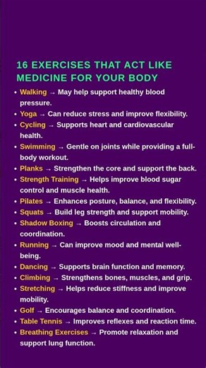 16 Exercises That Act Like Medicine for Your Body