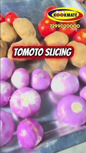 300 KG/HR Double Head Vegetable Cutter Machine | Tomato Slicing Vegetable cutter machine Demo