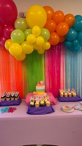 2.7K views · 159 reactions | I loved hosting this party for the sweetest birthday girl! 拾 Email info@FidgetToysPlus.com to plan your party with us! Inflatable slide, foam, snow cone machine, outside tables and chairs from @blastoffbounce  #mrsbench #fidgettoysplus #birthdayparty | Fidget Toys Plus | Facebook