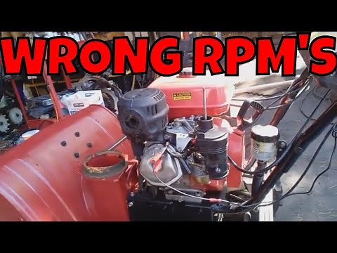How To Adjust Idle/Throttle On Honda HS828 Snowblower