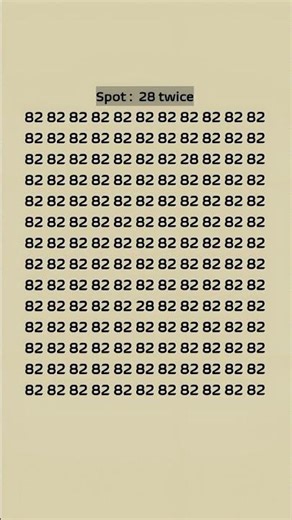 Spot 28 twice - Math Quiz #maths #quiz #shorts #gk #education