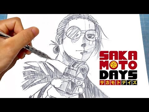 【SAKAMOTO DAYS】坂本太郎 痩せた姿イラスト簡単描き方
