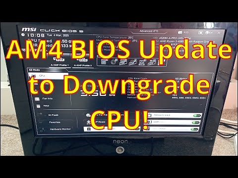 AM4 BIOS Update to Downgrade CPU! - MSI A520M-A Pro