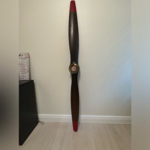 Mid 20th Century Aeropostale Par Avion Sensenich Propeller Clock