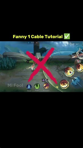 Fanny 1 Cable Tutorial Mobile Legends #mlbb #mobilelegends #shorts #tutorial
