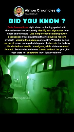Delta Force utilizes night vision technology paired with thermal sensors to accu...