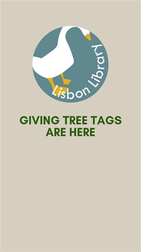 THEY'RE HERE!!!!!!!!! Giving Tree tags are now available on our tree here at the Library! Please help us make this holiday season extra special for those in need. 🎄 | Lisbon Library Department
