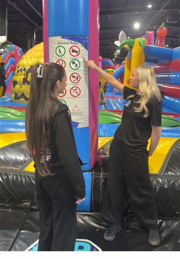 Stop… you almost got the cheese touch 🧀 AirThrill gripper socks are required for all sessions and must be worn at all times on the park. Add them to your booking online before arrival. 🔗 Secure your session via the link in bio! #AirThrill #TrampolinePark #InflatablePark #AirThrillEastKilbride #weekendplans
