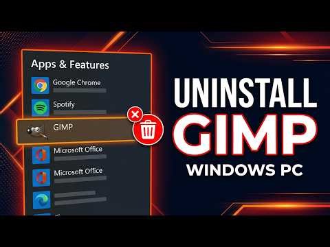 How to Completely Uninstall GIMP on Windows PC