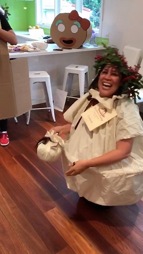 Sometimes everything seems so serious! Bad news unsolvable problems, people hating on other people , I thought I’d put my vanity on the line and share this reel to make you laugh today. A Christmas reel of a Christmas pudding ( me) giving birth to a baby pudding . Costume loving made by my friends mum @hollieblack the most comfortable outfit I’ve ever worn to a party. Thankyou to the “Halloran clan” for providing the party! The BEST CHRISTMAS FAMILY EVENTS EVER!!!!!!!!!!! #smile #laughteristhebe