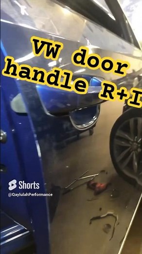 Volkswagon door handle removal & install #vw #passat #2017 #bodyshop #DIY #gti #volkswagon