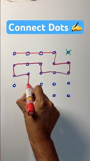 Mind Trick: Connect All the Dots Without Lifting Pen! ✍️ #connectdots
