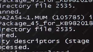 Failure, failure of the computer. A system restart. 4K.