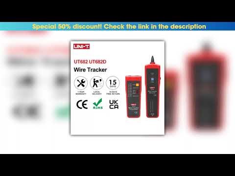 Today Only UNI-T UT682 UT682D Network Wire Tester Tracker RJ11 RJ45 Wire Line Finder Handheld Cable