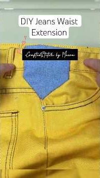 DIY Jeans Waist Extension Hack (No Sewing Machine Needed) #shorts #viral #diy #creativefashion
