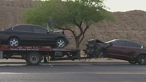 Phoenix fire crews respond to accident; one person trapped under dashboard