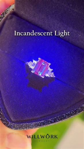 Alexandrite Engagement Ring in Solid Gold | Color Changing Gemstone Ring