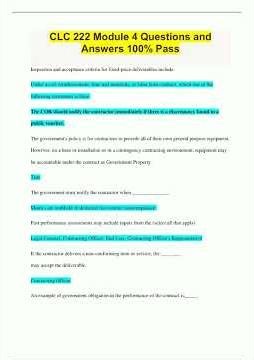 CLC 222 Module 4 Questions and Answers 100 Pass1336