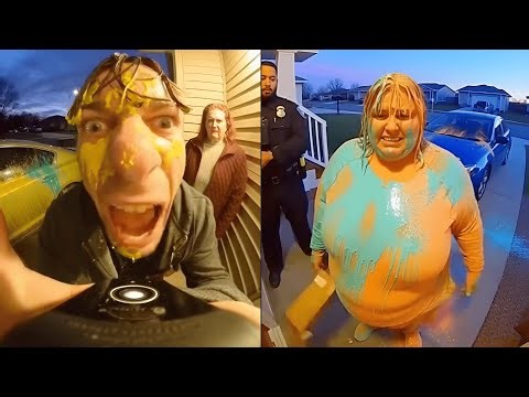 Top Porch Pirate Paint-Bomb Moments Ever Caught 🎨💥 (Caught on Ring Camera)