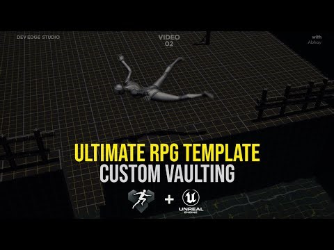 Custom Animation for Vaulting in Ultimate RPG Template!