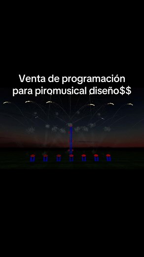 Piromusical Design Fireworks Simulator 3D in Mexico