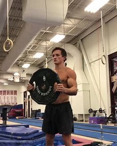 294 reactions · 33 shares | Weighted Conditioning- •⁣ Give this fun little circuit a try 3 sets: 5 reps around the head (both directions), 5 reps overhead plate press, 5 rep side pulls, 3 reps curl-press. Little to no rest in between exercises. ⁣ https://www.gymnasticbodies.com/level-two-and-three/ | GymnasticBodies.com | Facebook
