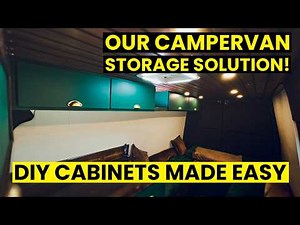 Watch Us Build Cheap & Easy Overhead Cabinets for Our Camper van | VAN BUILD EP 15