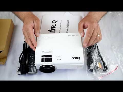 dr q mini projector unboxing