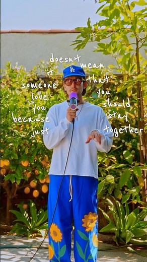 sometimes love means letting go 🌻 #gnash #singersongwriter #newmusic #lettinggo