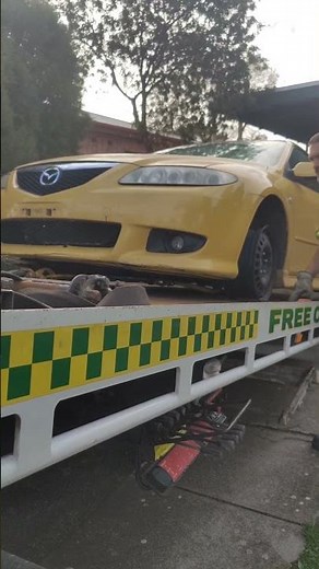 Bumblebee's last journey to the car graveyard #shorts