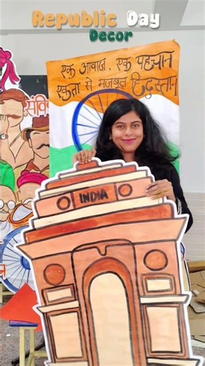 Republic Day Decor Last Episode #school #art #republicday #26january #decoration #minivlog #india