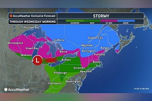 Map shows states facing storms this week as travel warnings issued